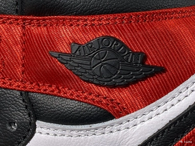 Rep TBK Air Black Toe High Satin Jordan 1 Retro CD0461-016 0627